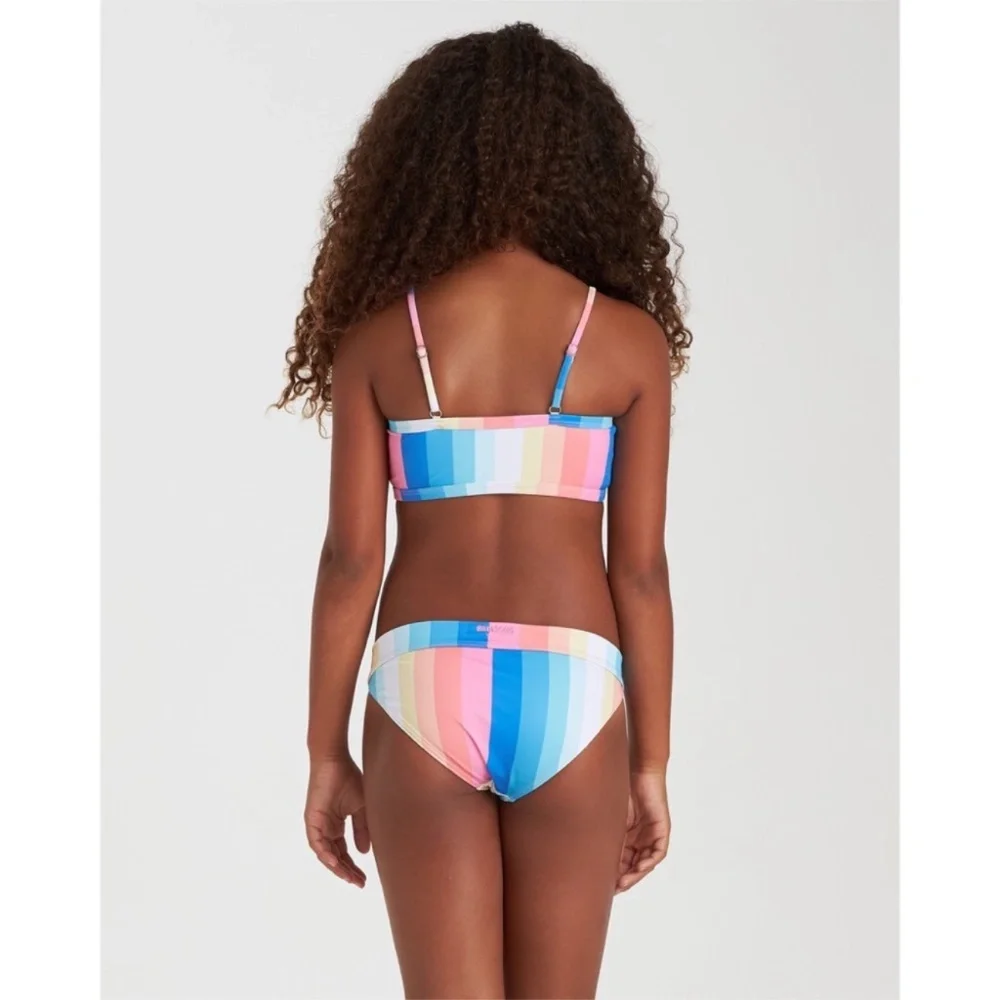 Billabong Girls Colorful Striped Block Bikini Set